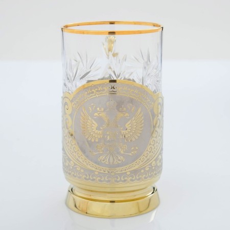 Чайный набор ГЕРБ РФ (2 подстаканника, 1 блюдо)-5