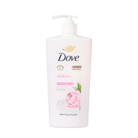 Крем-Гель для душа DOVE, с ароматом пиона и маслом розы , 610 мл