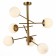 Ceiling EVOLUCE lamp. Sle1099-302-06. Velio. 6x60 watts, E27, 50x50x60 cm, brass color