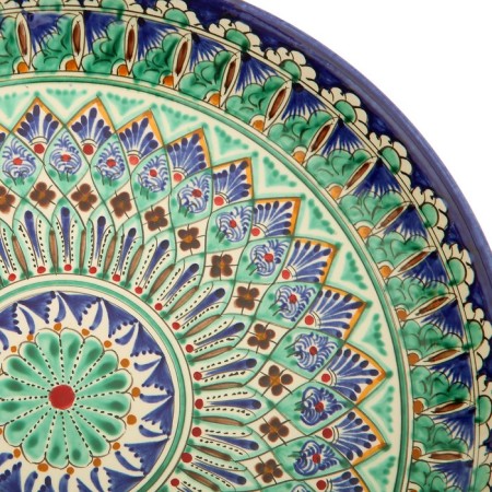 Largan Rishtan ceramics "Patterns", 36 cm, blue-6
