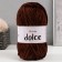 Yarn "Dolce" 100% micropoliester 120m/100g (775 chocolate)