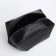 Cosmetic bag with lightning, black color