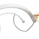 Galina chandelier 5x60W E27 white/gold 54x54x24cm