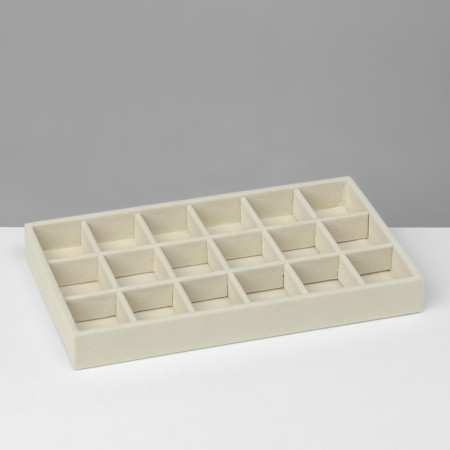 Story for decorating 18 cells, phlock, 21 × 12.3 × 2.5 cm, beige color-4
