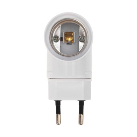 Listener for mounting in a plug-in network socket adapter basement AC 220V-E27-3