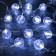 Garland “thread” 5 m with nozzles “soccer ball”, ip20, transparent thread, 20 LED, white glow, 8 modes, 220 V