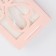 Gift package with a curly window, 18 x 13 x 25 cm, pink