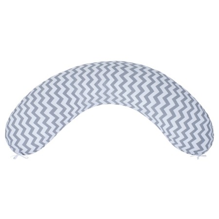 Pillowcase to a pillow for pregnant women, size 34 × 170 cm, zigzag gray