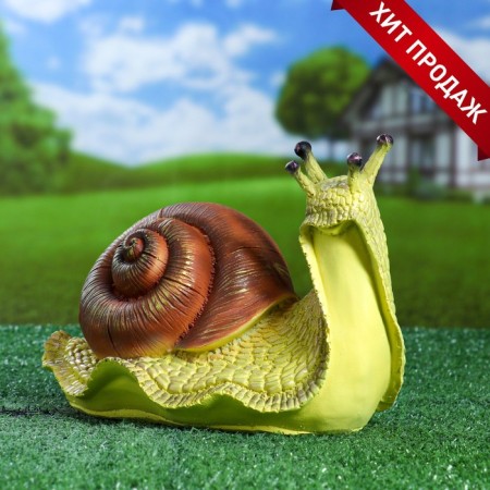 Garden figure "Snail crawls" 25x14x15cm