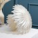 Double -tiered “chamomile” glass dish, d = 18 cm, d = 30 cm