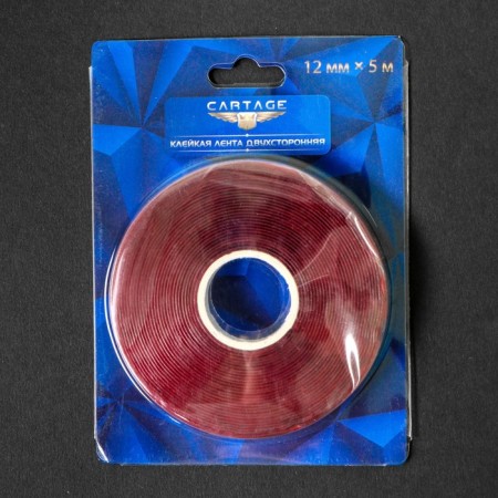 Adhesive tape Torso, transparent, bilateral, acrylic, 12 mm × 5 m-3
