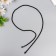 Chain with 2 carabiners link thickness 0.1 cm 0.4x60 cm black