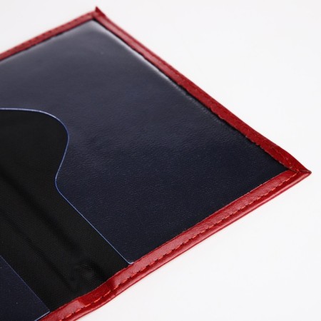 Cover for passport, burgundy color-5