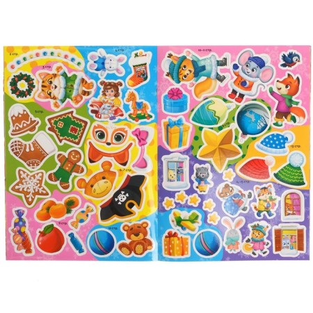 Book with the tasks "Large New Year's Sticts", 16 pp., A4 format-3