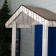 Garland "fringe" 3 × 0.6 m, IP44, UMS, dark thread, 160 LED, blue glow, 220 V