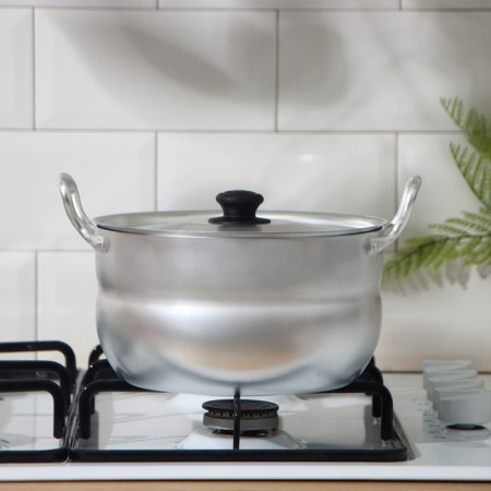 Aluminum pan, 3 l, metal cover-3