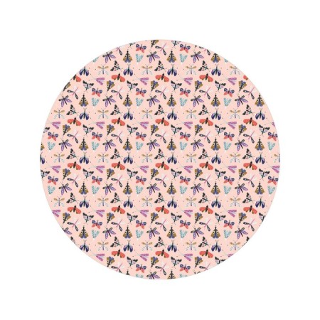 Pareo and beach rug "insects", d = 150 cm-1