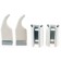 Royal Thermo NS-0084012 radiator, adjustable, wall, set, white