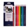 Pencils 12 colors BrunovisConti Easycolor, three -sided, especially soft