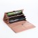 Women's wallet on magnets, pink color