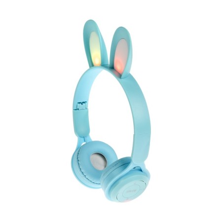 Wireless headphones Y08R, invoices, children's, BT 5.1, backlight, 400 mAh, blue-1
