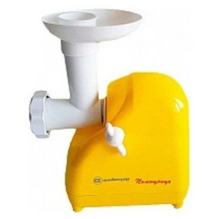 Meat grinder Electric Kam-P2U 302-07 "Assistant", reverse, 1500 watts, 4 nozzles, yellow