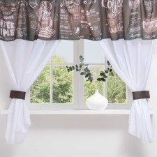 A set of curtains for the kitchen 