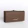 Women's wallet on a magnet, brown color