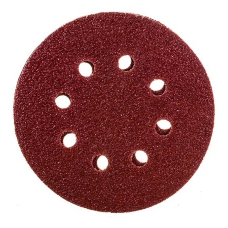 Circle abrasive grinding bison 35562-125-040, perforated, P40, 125 mm, 5 pcs.