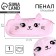 Penal School "cat", soft, 20 × 6.5 cm, plush, pink