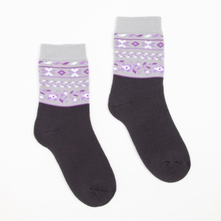 Women's socks, dark gray color, size 23-25-1