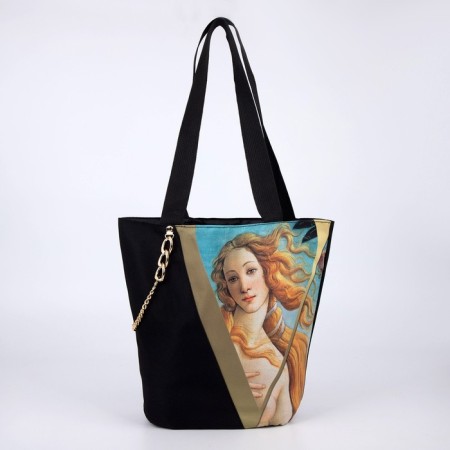 Bag-shoper Eva without lightning with lining, black color-3