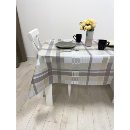 Camelia oilcloth 140 cm, roll 20 m, drawing "beige"-1
