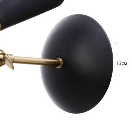 Sconces "Bastony" 1he27 40W black and gold 18x30x30 cm-6