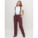 Semi -combinezone ski female, burgundy color, size 56