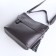 Luggage bag on lightning, 2 outer pockets, long belt, gray color