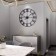 Wall clock, series: loft, "talent", discrete move, D-60 cm