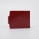 Women's wallet on the button, red color