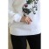 Female sweatshirt, size 44, white color
