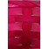 Wicker basket, D13 x h9.5/28cm, bamboo, pink
