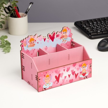 Organizer for the Office "Cupids" 4 departments 21x11x14.5-1