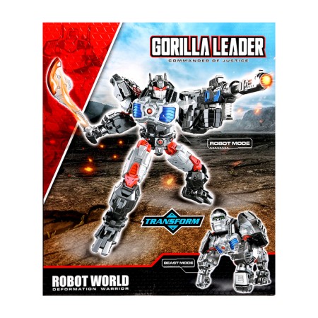 Gorilla robot, with metal elements, is transformed-12