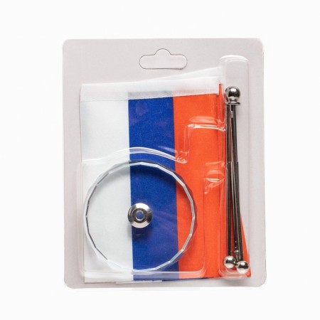 The flag of Russia is desktop, with two flags 8 x 11 cm, circle, 16.5 x 12 cm-3