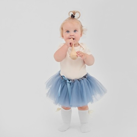 Three -layer crumb skirt, blue, 17 x 19 cm-5