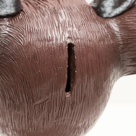 The piggy bank "joyful deer" brown, 24cm-3
