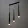 Bayerlux suspension Bayerlux “Titan” 3xLED 9W 4000K Black 50x5.3x53-203cm