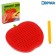 Magnetic tablet "Apple", small, 142 holes, red color
