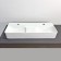 Slide -suspended Comforty 78694, rectangular, two bowls, white color