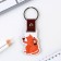 Key keychain wooden "cat", 7 x 3.6 cm