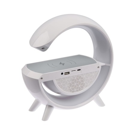Portable colon- nightlight BT3401, 5 W column, 15 W charging, 1200 mAh, backlight, white-4